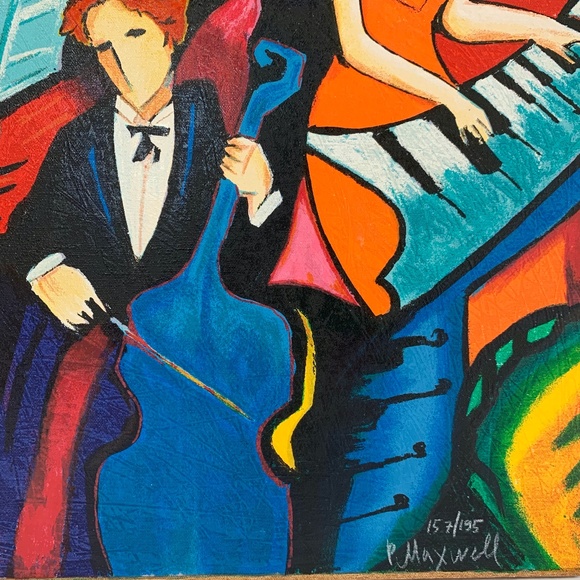 21"x32" "The Ochestra" by P. Maxwell (Serigraph)